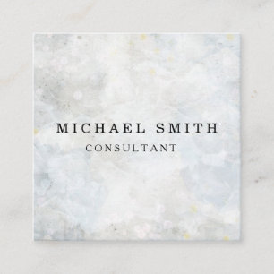 Personalized Custom Minimalist Modern QR Code Logo Square Business Card