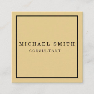 Personalized Custom Minimalist Modern QR Code Logo Square Business Card