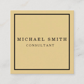 Personalized Custom Minimalist Modern QR Code Logo Square Business Card
