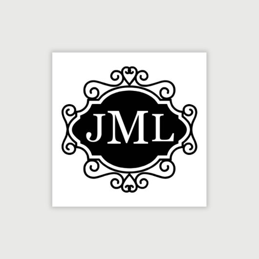 Personalized Custom Monogram Decorative Embosser (Design View)