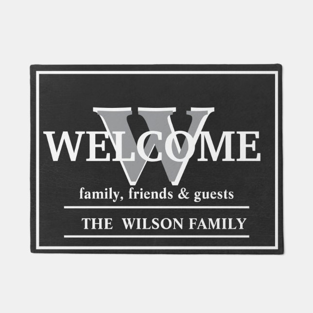 Personalized Custom Monogram Doormat (Front)