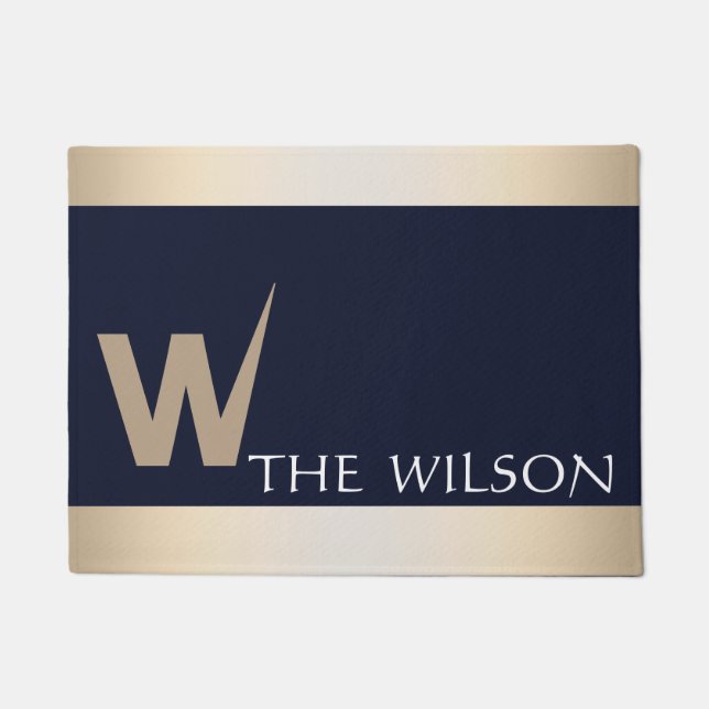 Personalized Custom Monogram Doormat (Front)