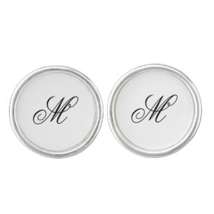 Personalized Custom Monogram Elegant Cufflinks