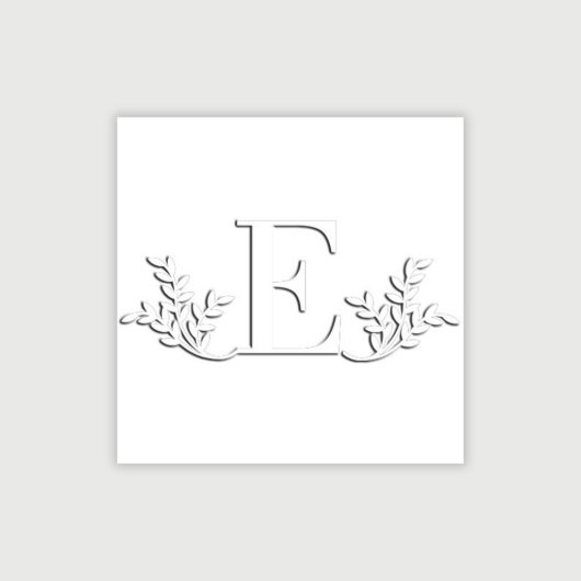 Personalized Custom Monogram Embosser Seal (Design View)