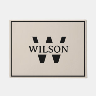 Personalized Custom Monogram Family Name Doormat