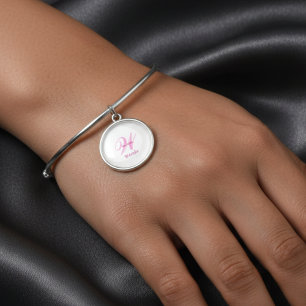 Personalized Custom Monogram Gift Bangle Bracelet