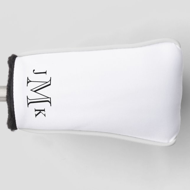 Personalized Custom Monogram  Golf Head Cover (Front)