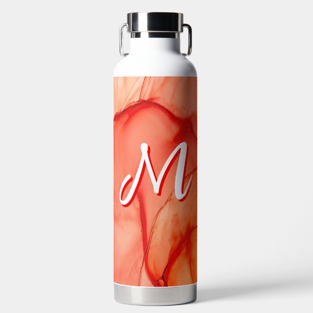 Personalized Custom Monogram Insulated Water Bottle (Front)
