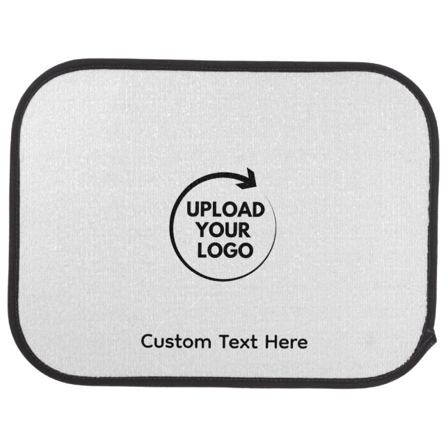 Personalized Custom Monogram, Name & Logo Car Floor Mat (Rear)