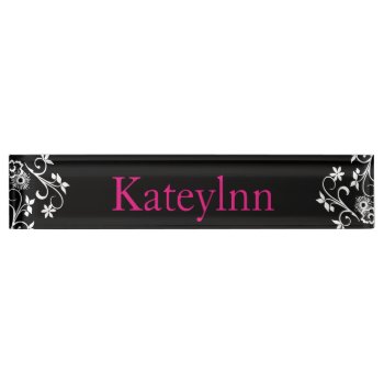 Personalized Custom Monogram Name Plate by stripedhope at Zazzle