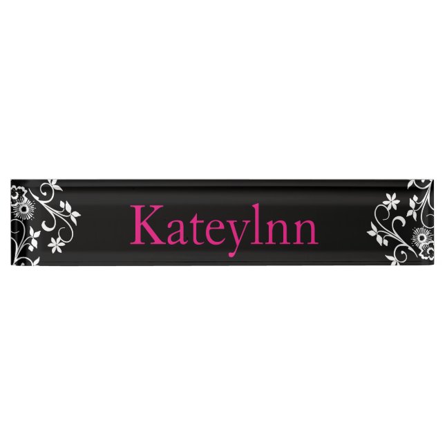 Personalized Custom Monogram Name Plate (Front)