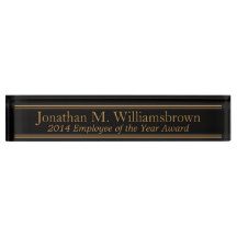 Personalized Custom Monogram Name Plate