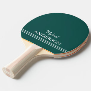 Personalized Custom monogram on Green Ping Pong Paddle