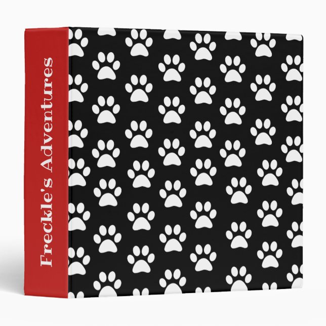 Personalized Custom Monogram Pet Binder (Front/Spine)