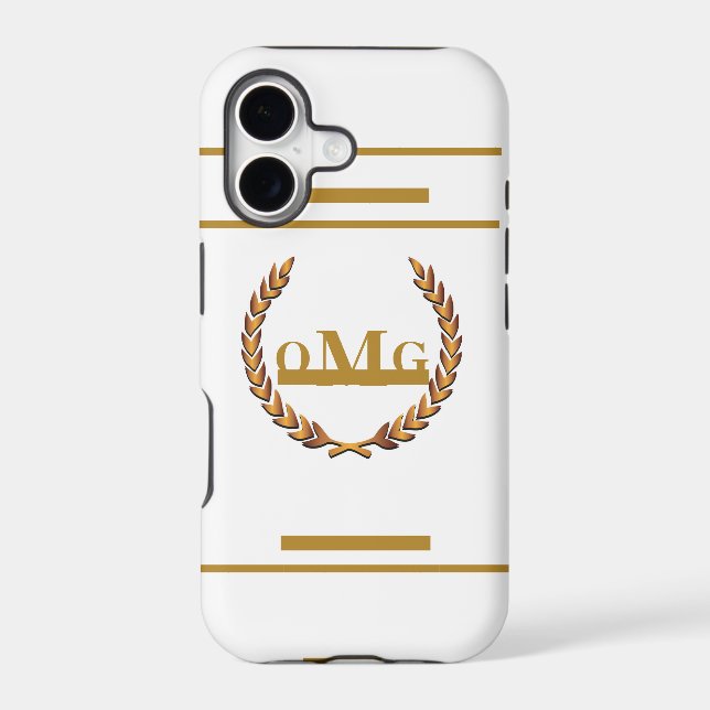 Personalized Custom Monogrammed Logo Iphone Case (Back)