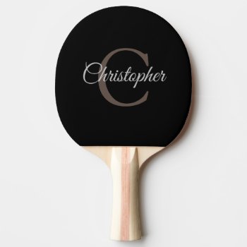 Personalized Custom Monogrammed Ping Pong Paddle by bestgiftideas at Zazzle