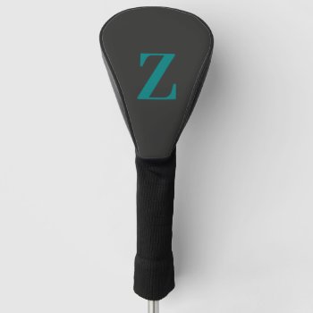 Personalized Custom Monogrammed Typography Initial Golf Head Cover by ReligiousStore at Zazzle