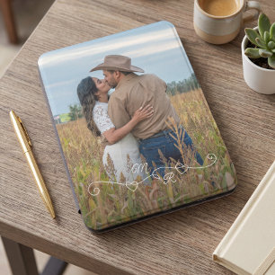 Personalized Custom Monograms And Love Hearts Kindle Cover