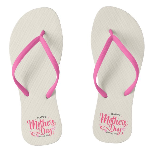 Personalized Custom Mother's Day | Flip Flops (Footbed)