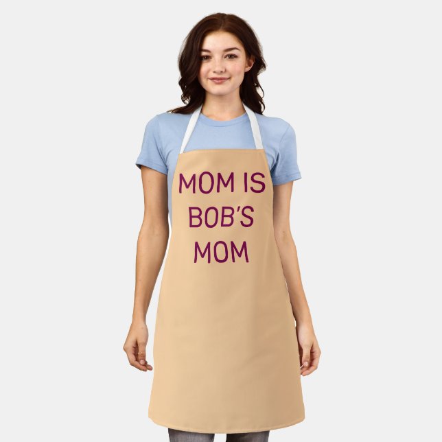 Personalized Custom Mother's Day Gift Apron (Worn)