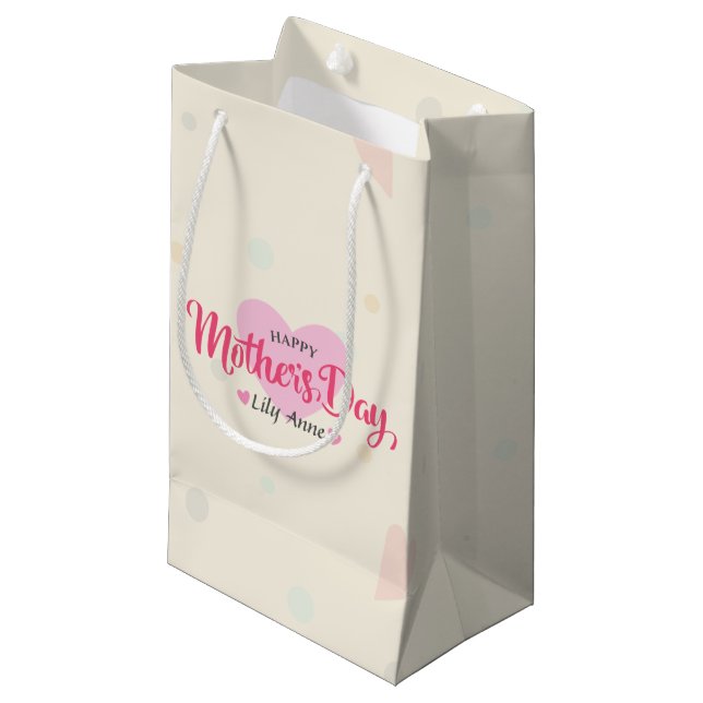 Personalized Custom Mother's Day | Gift Bag (Front Angled)