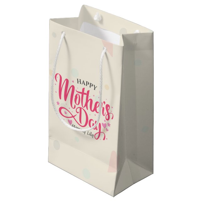 Personalized Custom Mother's Day | Gift Bag (Front Angled)