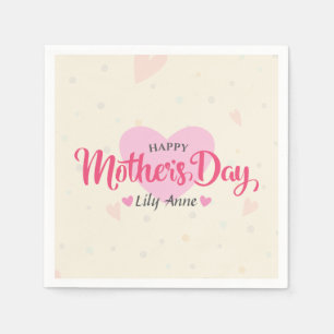Personalized Custom Mother's Day Napkin