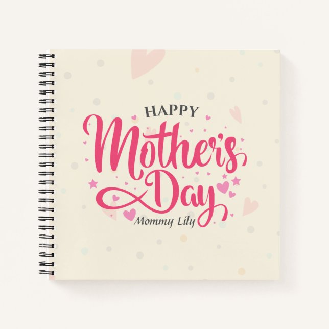 Personalized Custom Mother's Day | Notebook (Front)