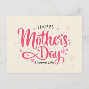 Personalized Custom Mother's Day Postcard