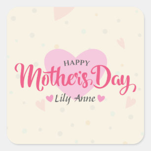 Personalized Custom Mother's Day Sticker
