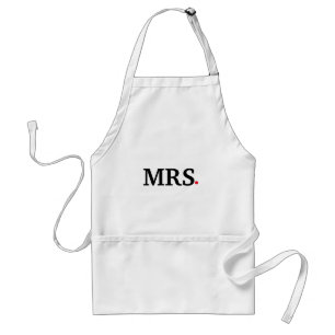 Personalized Custom Mrs. Wife Bride Adult Apron