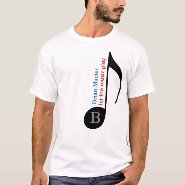 personalized / custom musical note T-Shirt (Front)