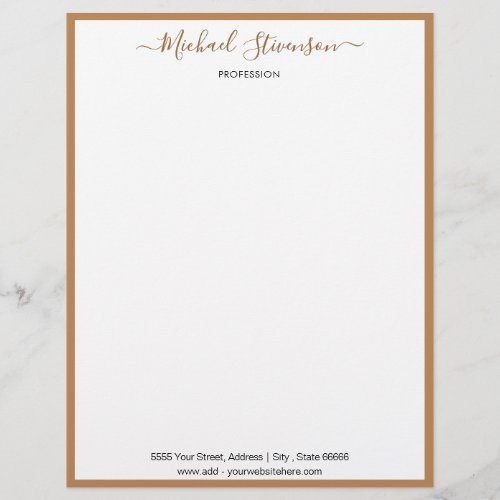 Personalized Custom Name Address Letterhead