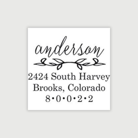 Personalized Custom Name and Address Embosser (Embossed View)