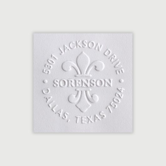 Personalized Custom Name and Address Embosser (Embossed View)