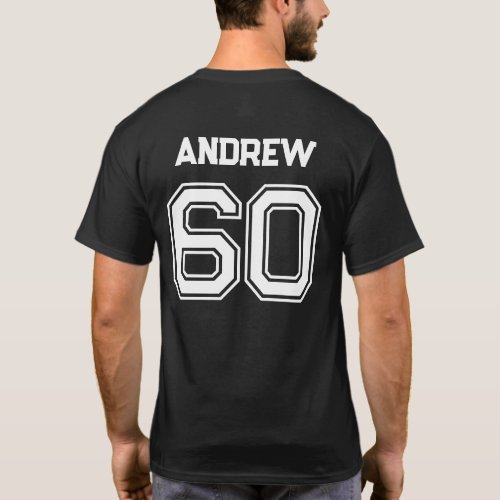 Personalized Custom Name and Number T_Shirt
