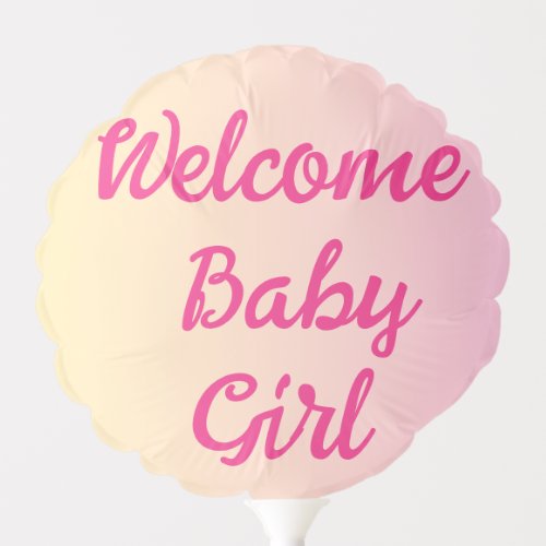 Personalized Custom Name Baby Girl Shower Balloon