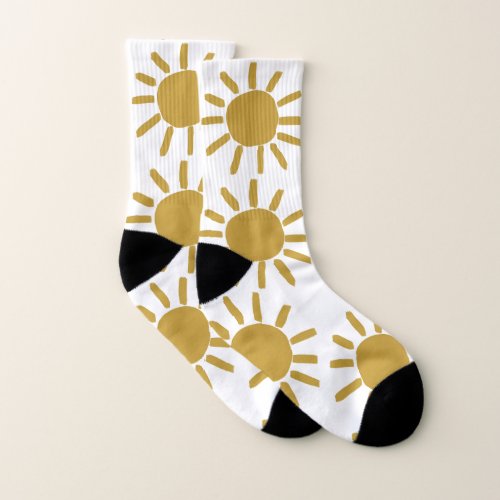 Personalized custom name baby sun happy cute   socks