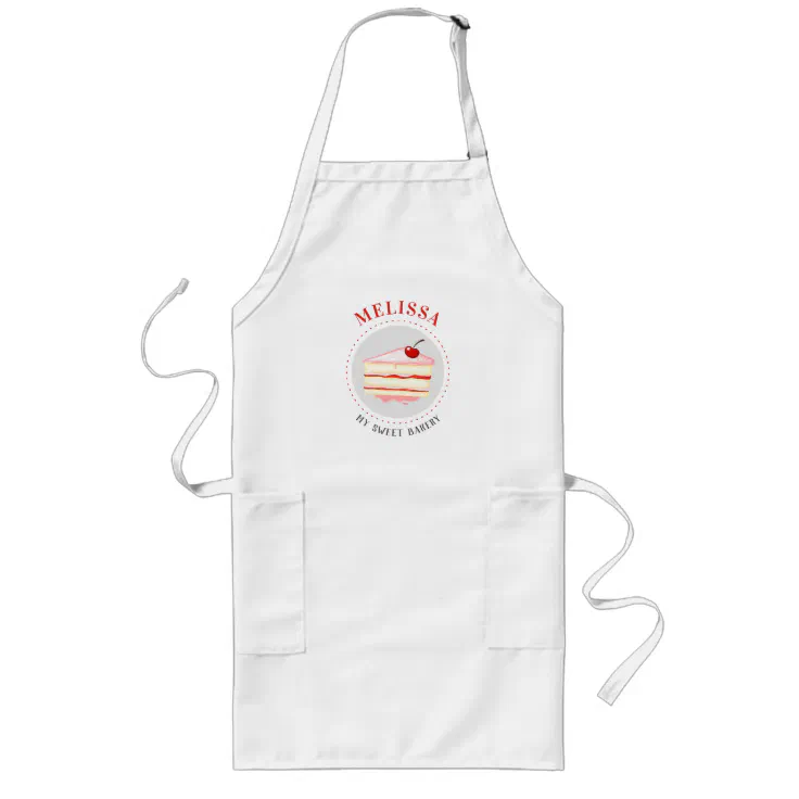 Personalized Custom Name Baker Bakery Chef Cook Long Apron Zazzle