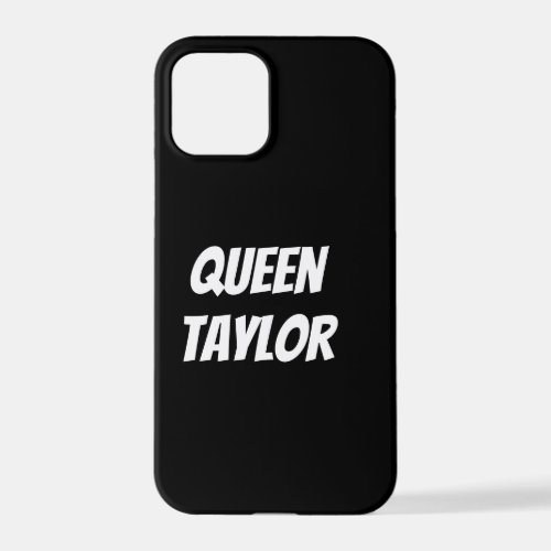 Personalized Custom Name Black iPhone Cases 