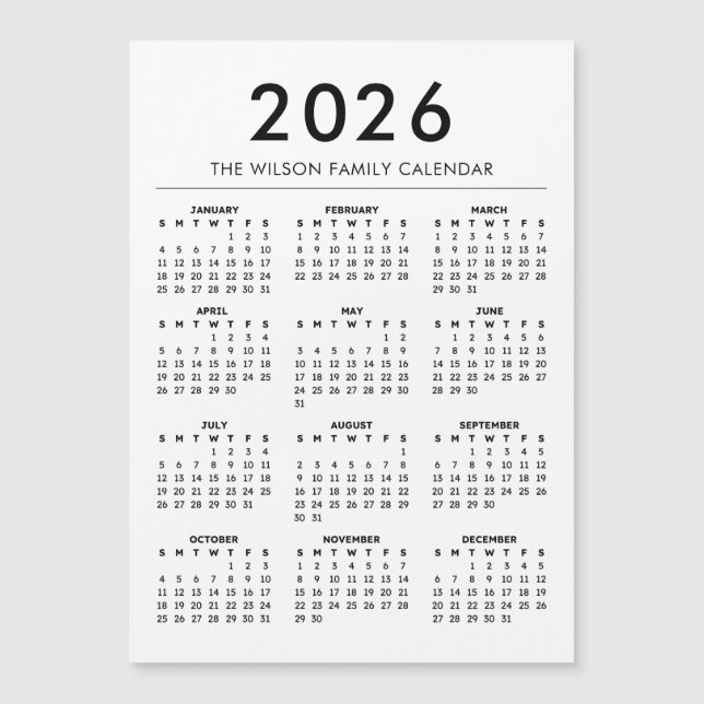 Personalized Custom Name Calendar 2027 (Front)