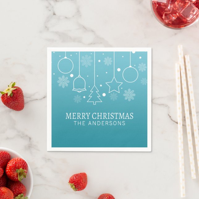 Personalized Custom Name Christmas | Napkin (Insitu)