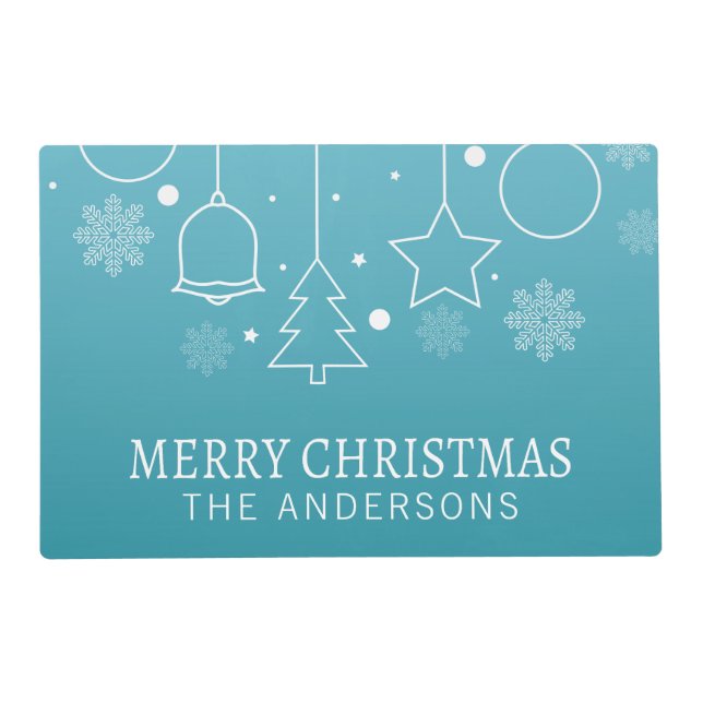 Personalized Custom Name Christmas | Placemat (Front)