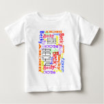 Personalized Custom Name Collage Colorful Baby T-Shirt