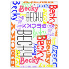 Personalized Custom Name Collage Colorful