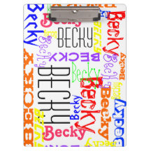 Personalized Custom Name Collage Colorful