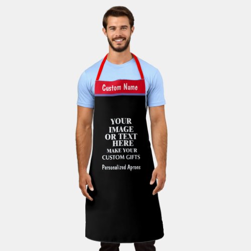 Personalized Custom Name Color Create Your Own Ap Apron