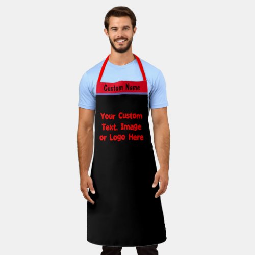 Personalized Custom Name Color Create Your Own Apron