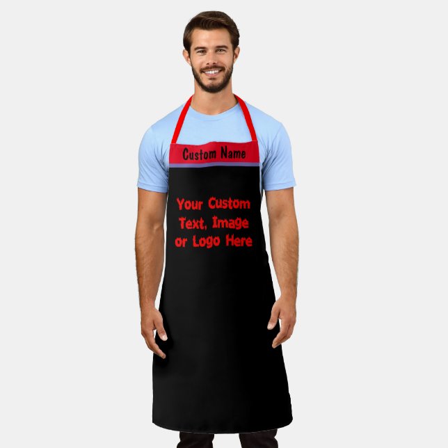 Personalized Custom Name, Color Create Your Own Apron (Worn)