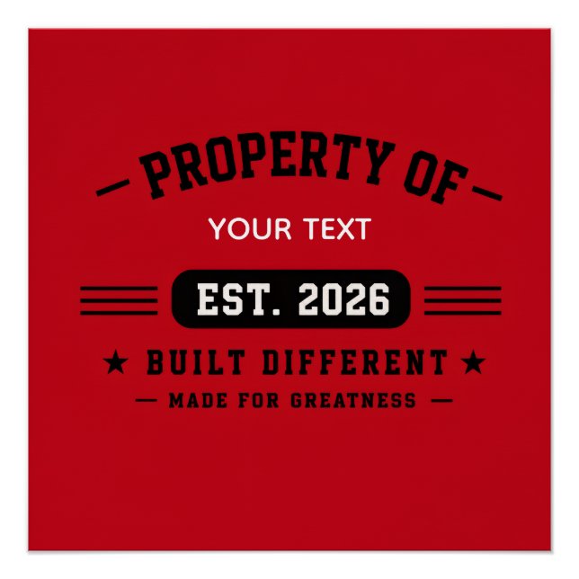 Personalized Custom Name Design – Minimal Modern T Poster (Front)